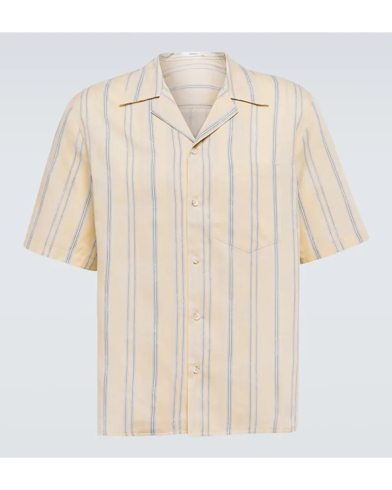 COMMAS Camicia in jacquard con stampa Beige