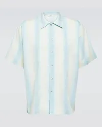 COMMAS Camicia bowling oversize a righe Blu