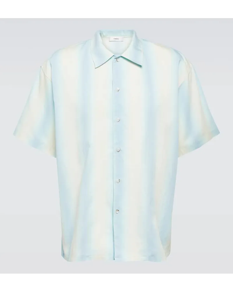 COMMAS Camicia bowling oversize a righe Blu