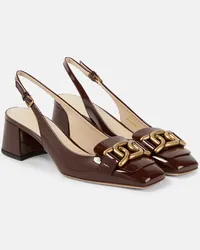 TOD'S Pumps slingback Kate in vernice Beige