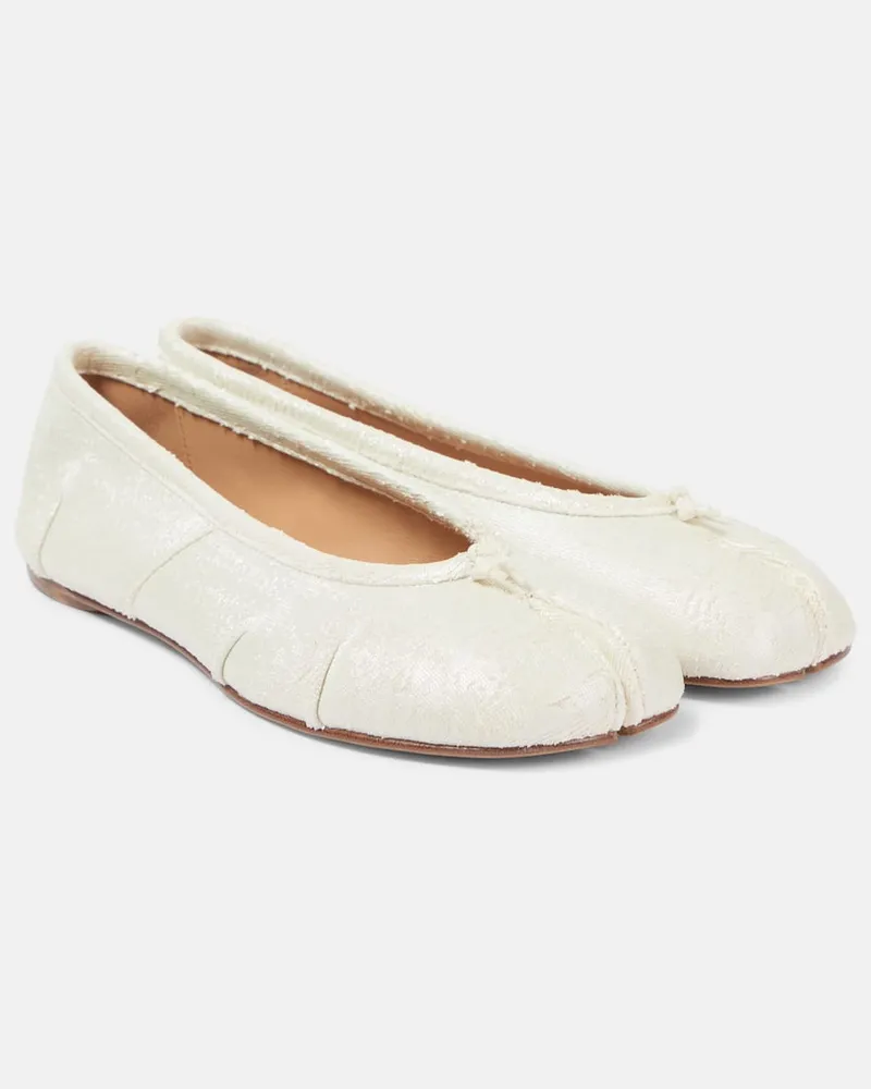 Maison Margiela Ballerine Tabi in pelle Bianco