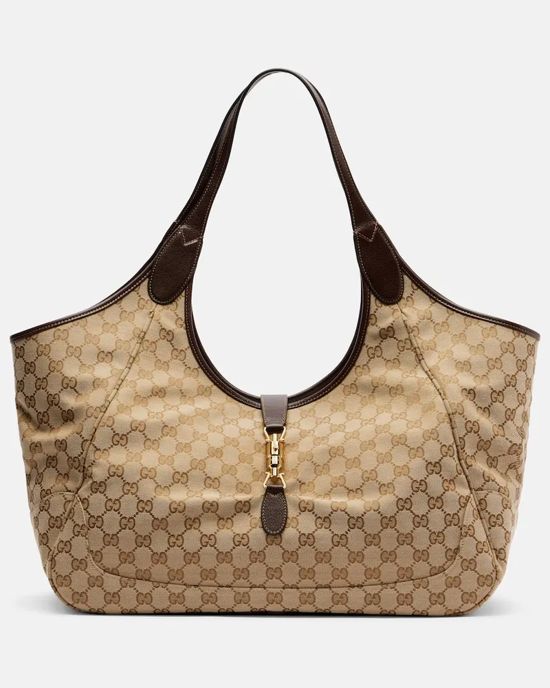 Gucci Borsa Gucci Mercato GG Canvas Large Beige