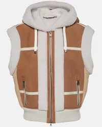 Bogner Gilet Feli in shearling Marrone