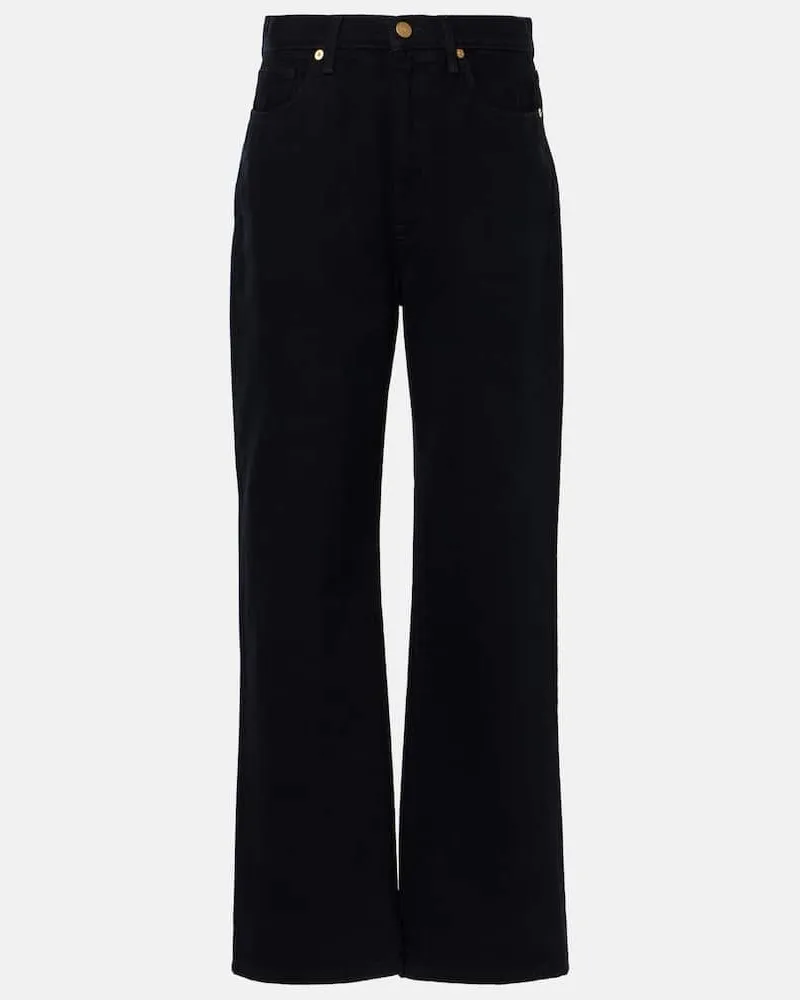 TOVE Jeans regular Sade a vita alta Nero