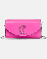 Christian Louboutin Clutch portafoglio in pelle Rosa