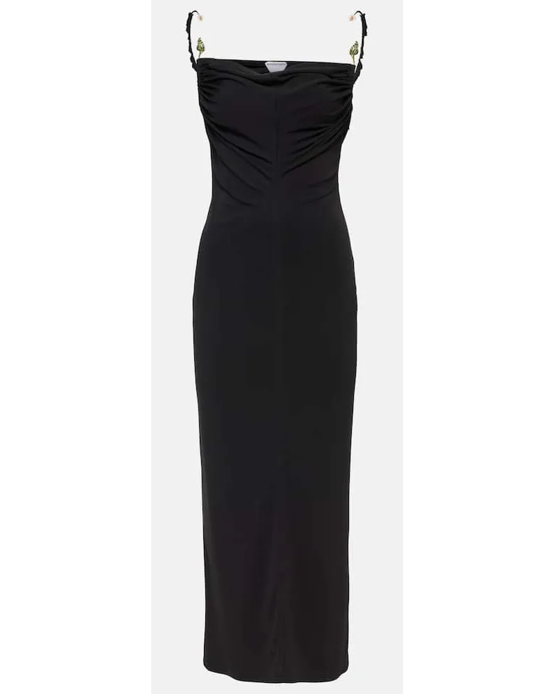 Bottega Veneta Abito lungo in crÃªpe Nero