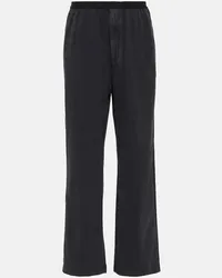 Balenciaga Pantaloni sportivi in cotone Nero