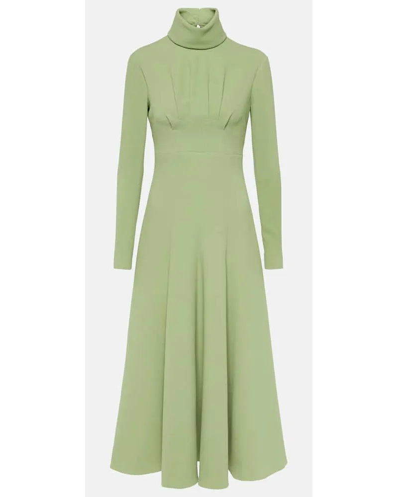 EMILIA WICKSTEAD Abito midi Oakley in crÃªpe Verde