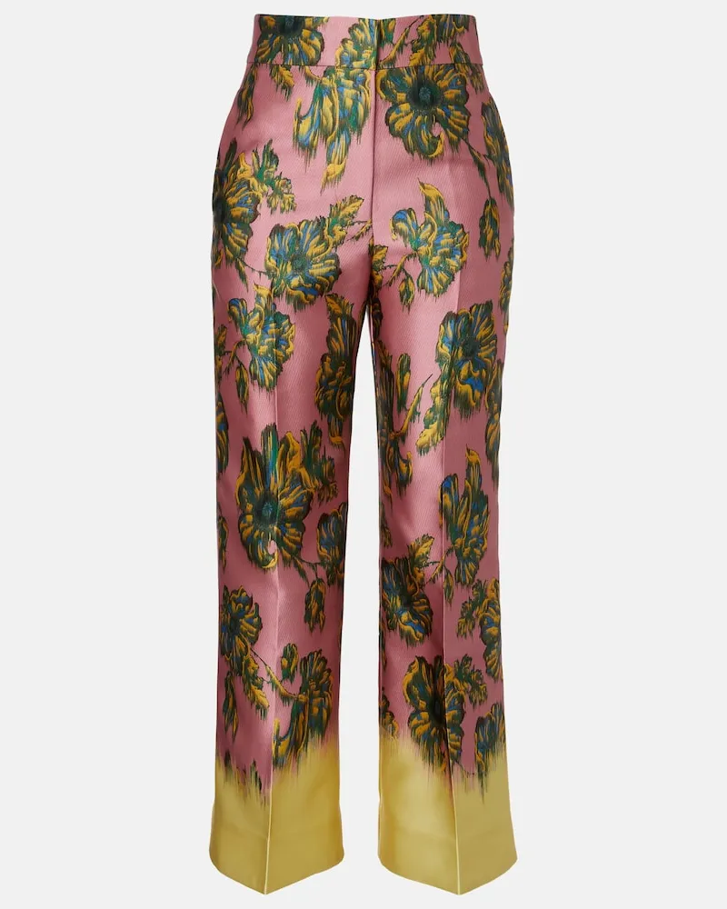 ALEMAIS Alémais Pantaloni regular Faye con stampa Rosa