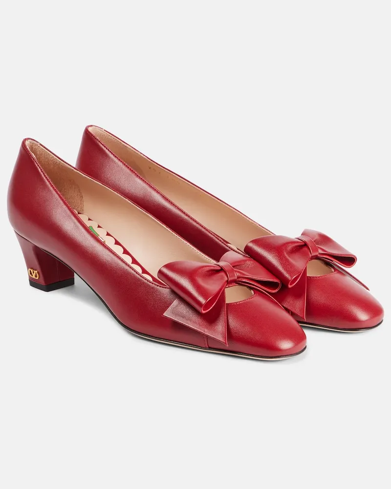 Valentino Garavani Pumps Bowow 45 in pelle Rosso