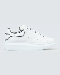 Alexander McQueen Sneakers Larry in pelle Bianco