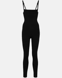 Victoria Beckham Tuta catsuit smerlata Nero