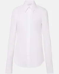 SPORTMAX Camicia Oste in popeline di cotone Bianco