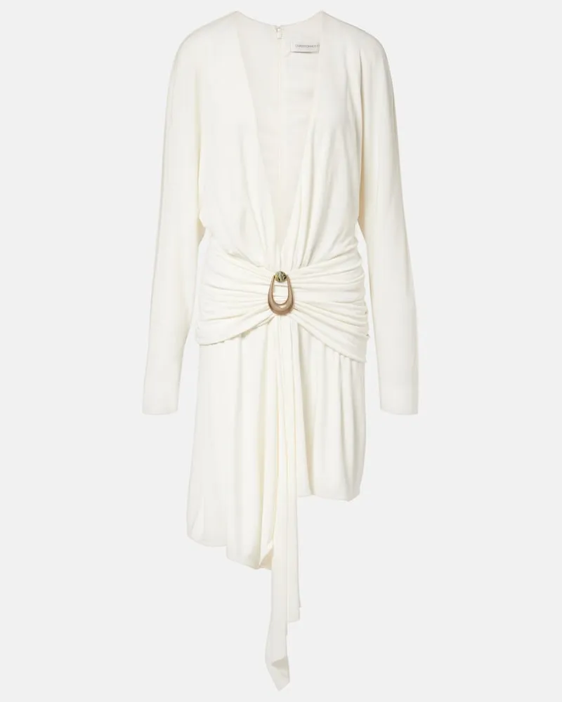 Christopher Esber Abito corto Stone Pin in jersey Bianco