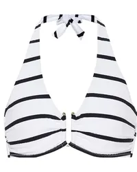 Heidi Klein Top bikini Core a righe Bianco