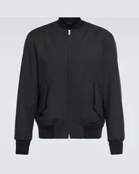 LARDINI Bomber in lana e mohair Nero