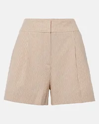 Veronica Beard Shorts Haina in seersucker di cotone Multicolore