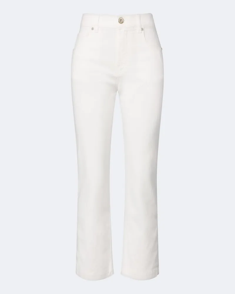 Eleventy Jeans slim cropped Bianco