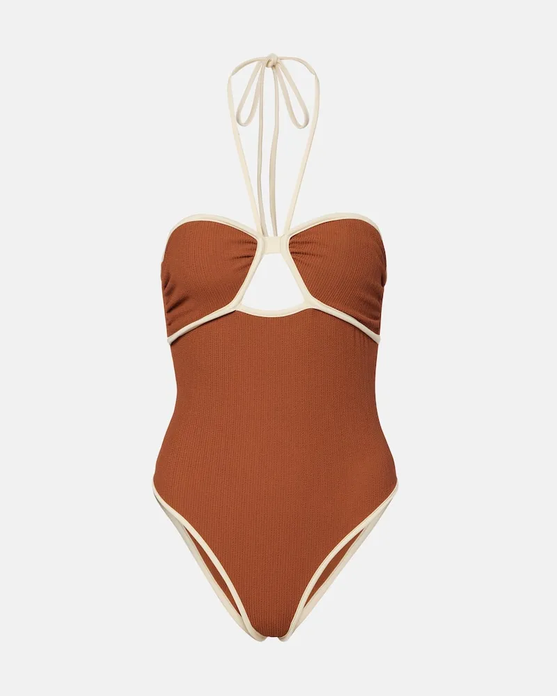 Johanna Ortiz Costume intero Sea Salt Marrone