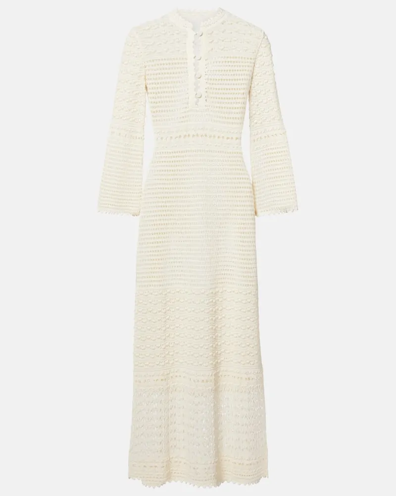 Eres Abito midi Madone in crochet Bianco