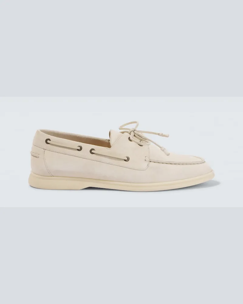 Loro Piana Mocassini Sea-Sail Walk in suede Beige