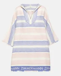 Zimmermann Caftano Waverly in cotone a righe Multicolore