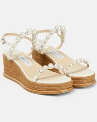 Jimmy Choo Sandali espadrillas Amatuus 60 Bianco