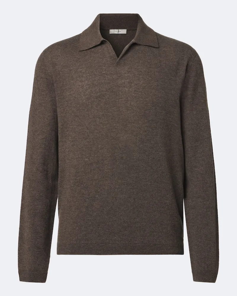 The Row Pullover polo Ripley in cashmere Marrone