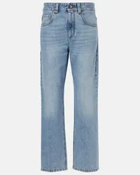 Brunello Cucinelli Jeans regular a vita media Blu