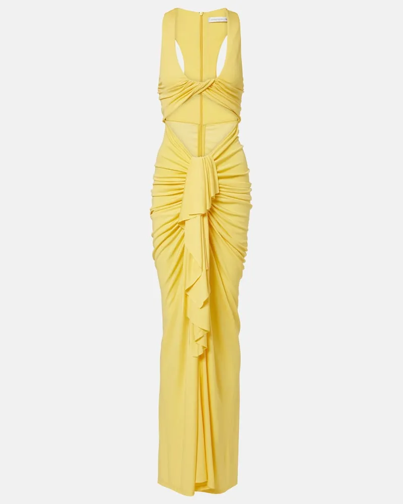 Christopher Esber Abito lungo Vivenda cut-out Giallo