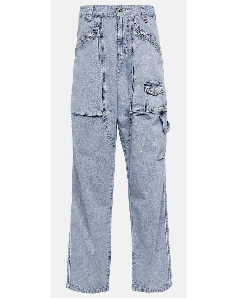 Isabel Marant Jeans cargo Paciane a gamba larga Viola