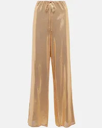 Oséree Oséree Pantaloni Disco metallizzati Oro