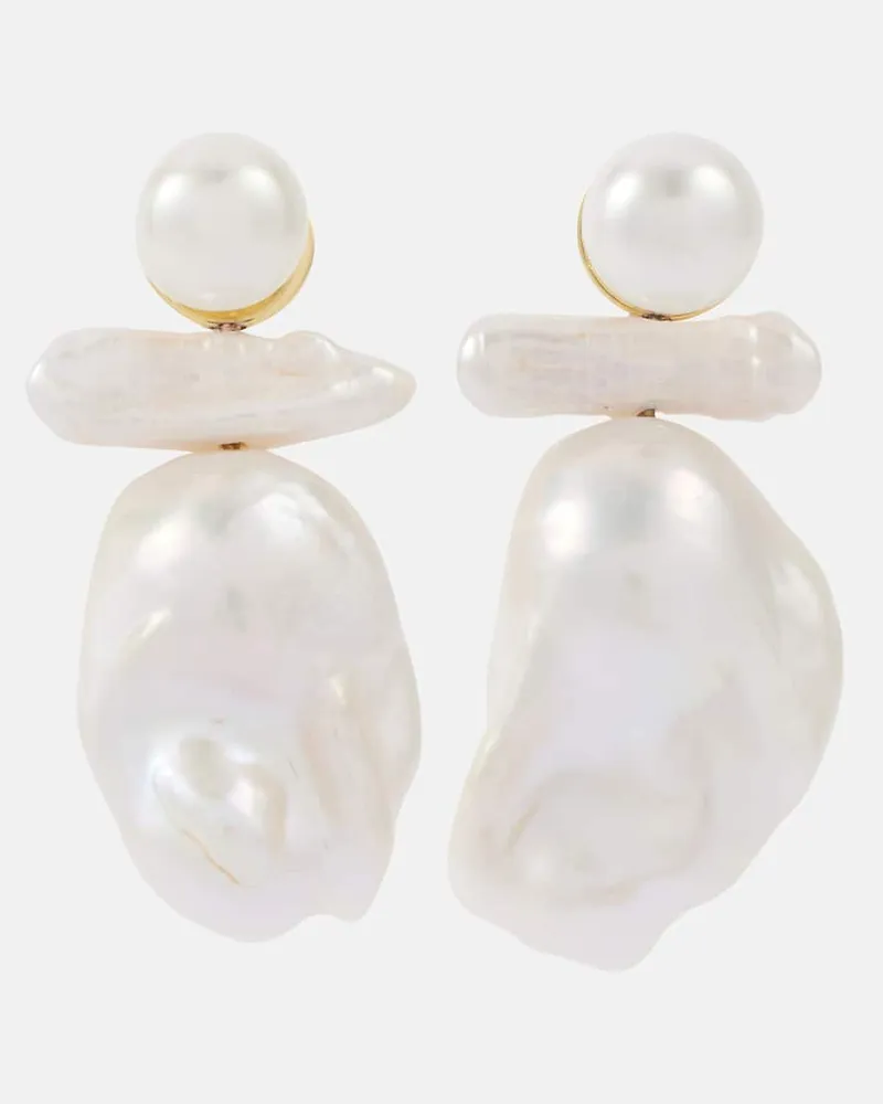 Simone Rocha Orecchini con perle dâacqua dolce Bianco