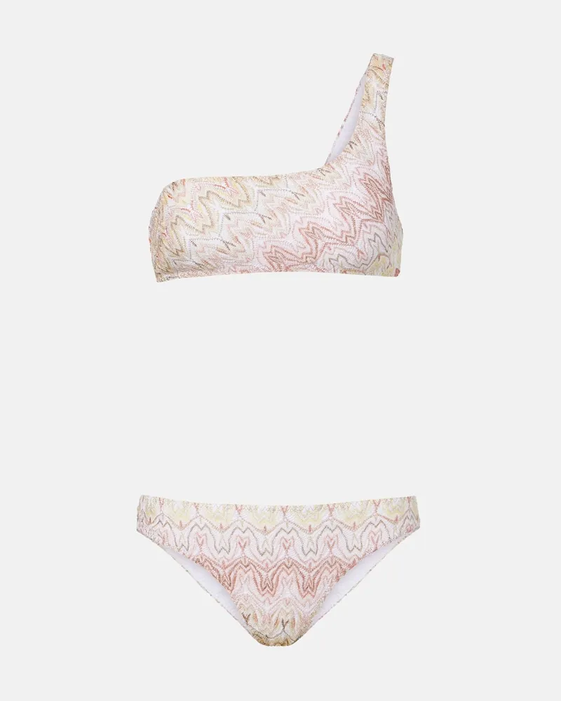 Missoni Bikini monospalla con lamÃ Multicolore