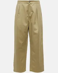 Burberry Pantaloni regular in cotone Verde