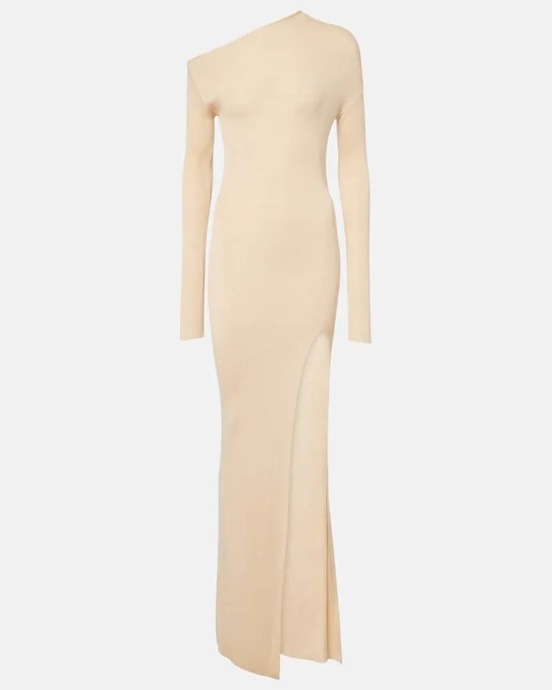 Aya Muse Abito lungo Ciro in misto seta Beige