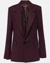 Victoria Beckham Blazer monopetto Borgogna