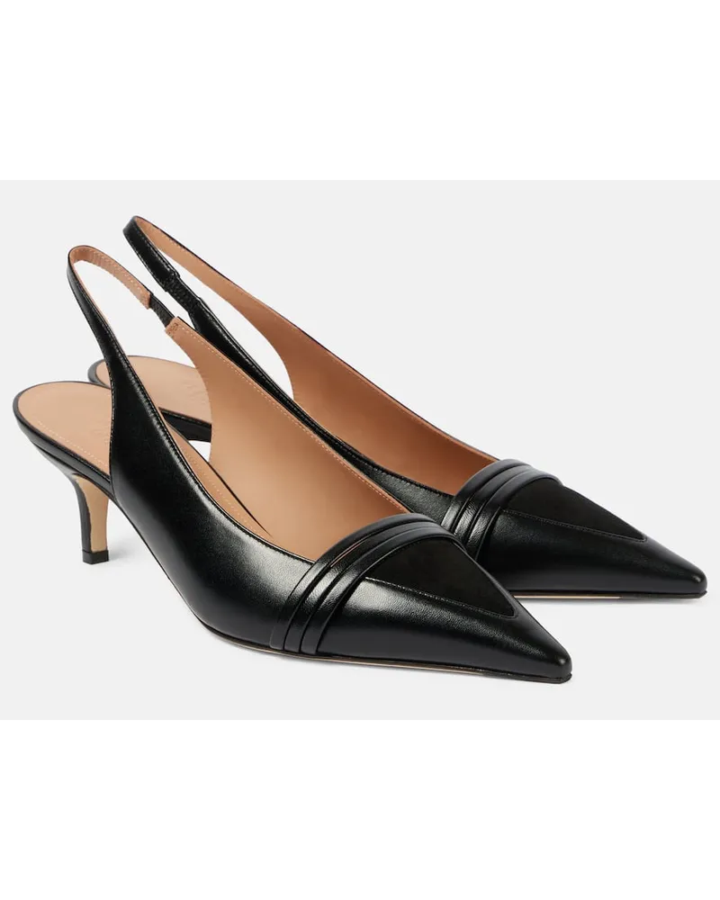 Malone Souliers Pumps slingback Tanner 45 in pelle Nero