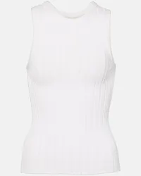 KHAITE Tank top Manu in misto cotone Bianco