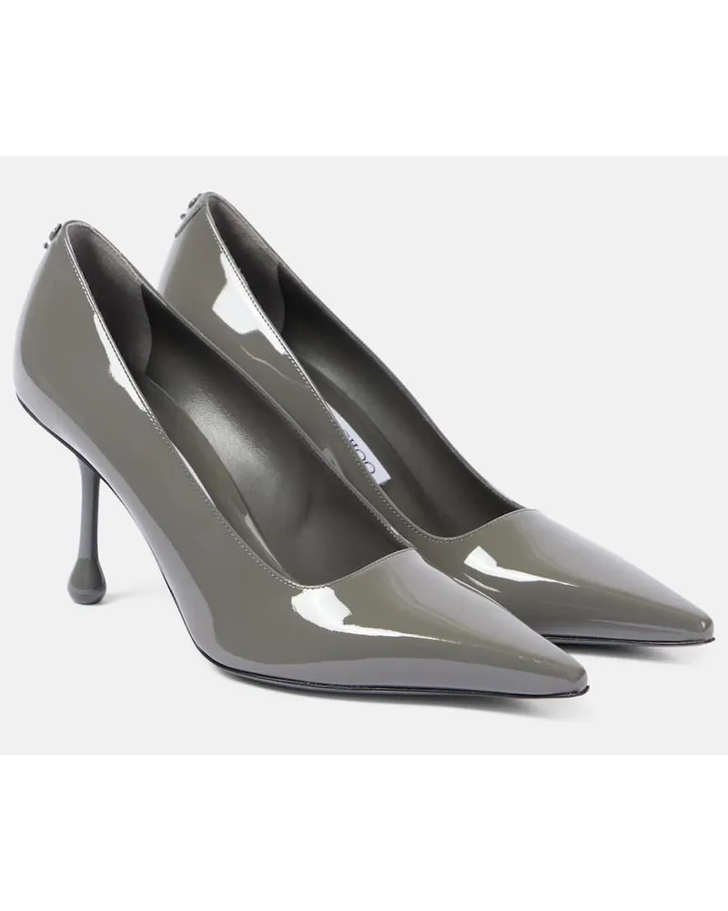 Jimmy Choo Pumps Ixia 90 in vernice Grigio