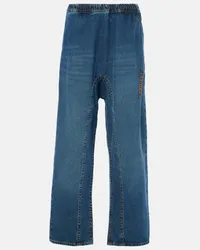 Y/PROJECT Jeans a gamba larga e vita bassa Blu