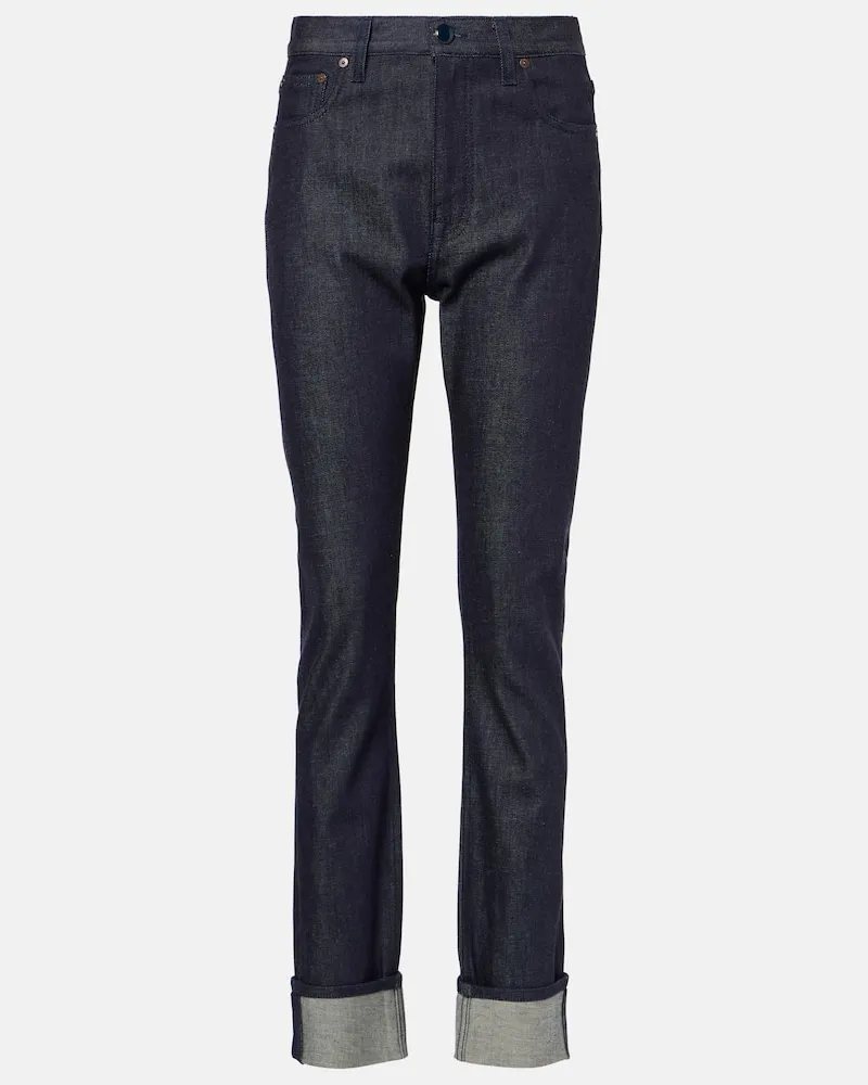 Victoria Beckham Jeans slim a vita alta Blu