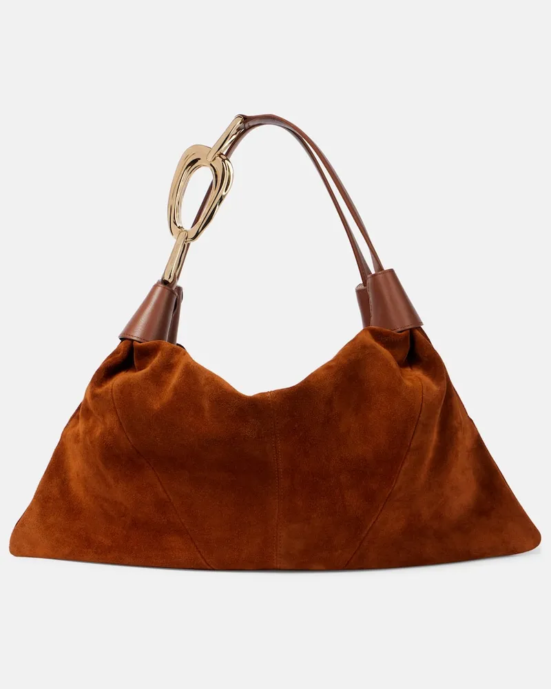 Zimmermann Borsa Trampoline Small in suede Marrone