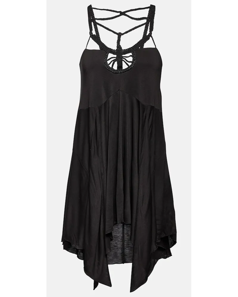 Isabel Marant Miniabito Diana in jersey macramÃ Nero