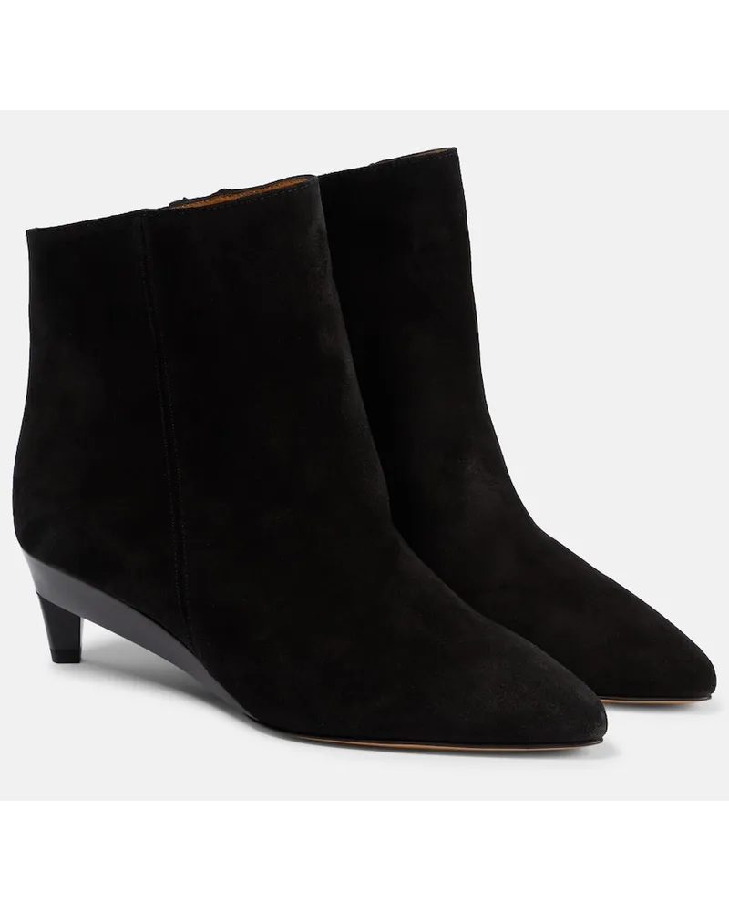 Isabel Marant Stivaletti Deyan in suede Nero