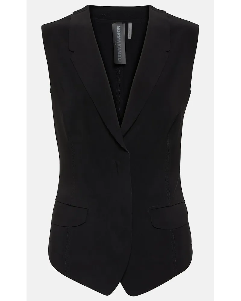 Norma Kamali Gilet monopetto Nero