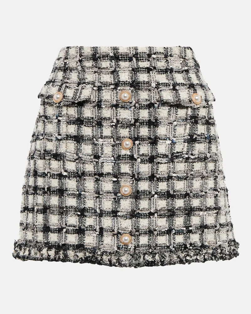 LoveShackFancy Minigonna Nate in tweed Multicolore