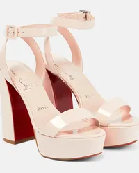 Christian Louboutin Sandali Movida Sabina con plateau Beige