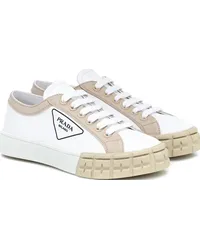 Prada Sneakers Wheel in gabardine Bianco