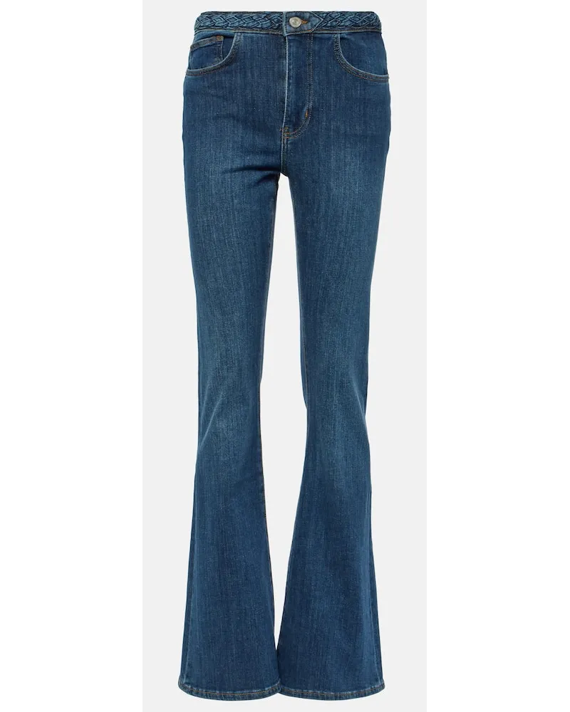 Frame Denim Jeans flared a vita alta Blu